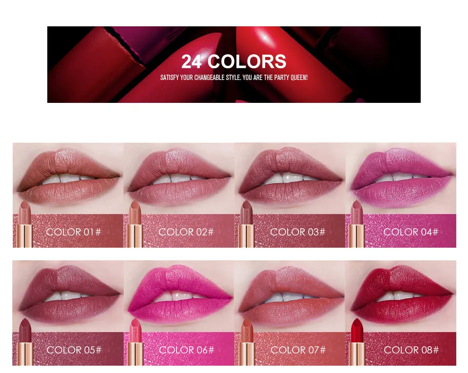 20 Colors Soft Cream Moisturizer Long Lasting Water proof lipstick