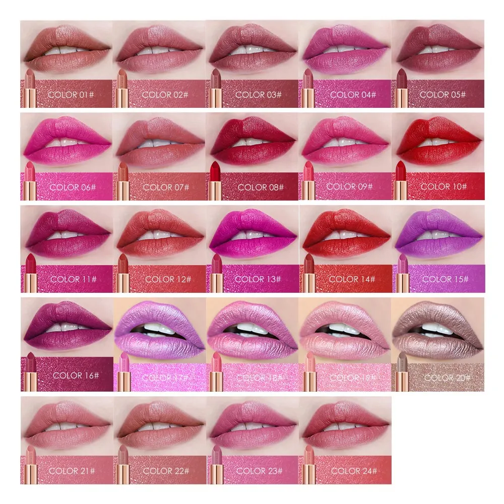 20 Colors Soft Cream Moisturizer Long Lasting Water proof lipstick