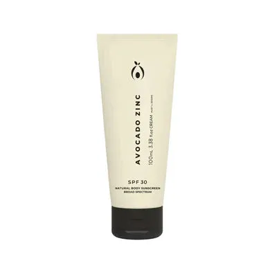 Avocado Zinc SPF 30 Natural Body Sunscreen NEW size 100ml