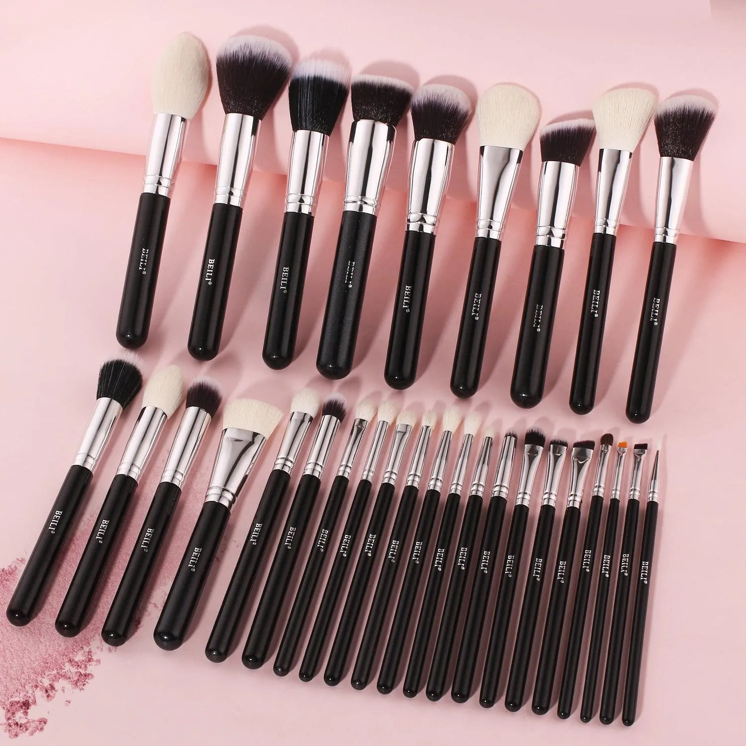 BEILI 30Pcs Professional Makeup Brush Set B30T With Holder/B30