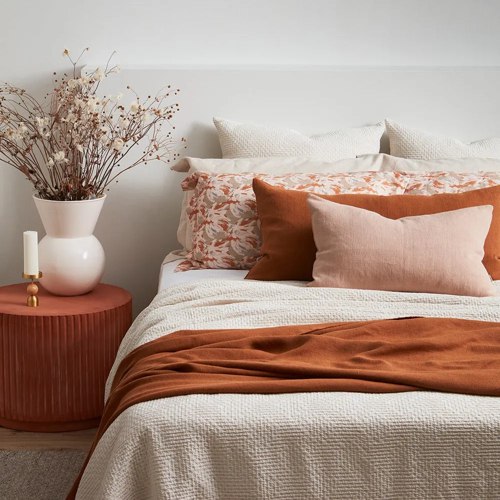 Blush Heavy Linen Cushion