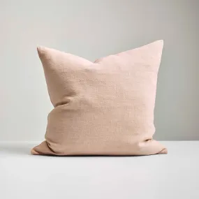 Blush Heavy Linen Cushion