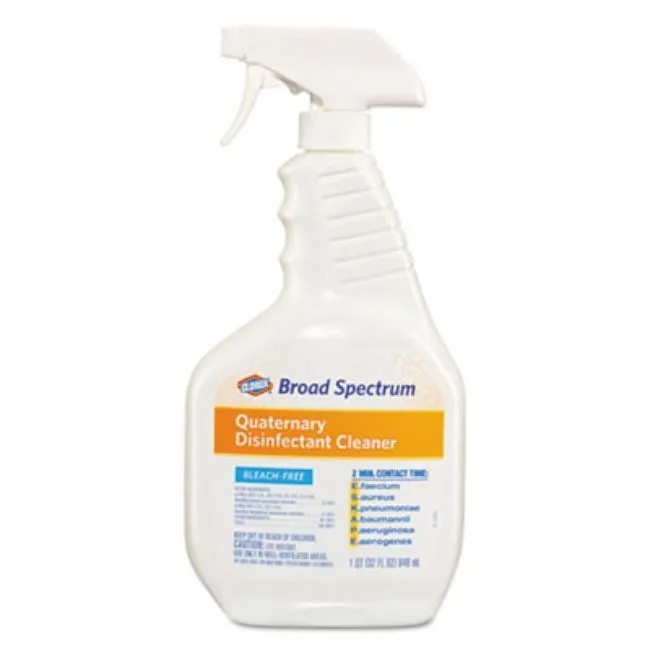 Broad Spectrum Quaternary Disinfectant Cleaner, 32Oz Spray Bottle, 9-Carton