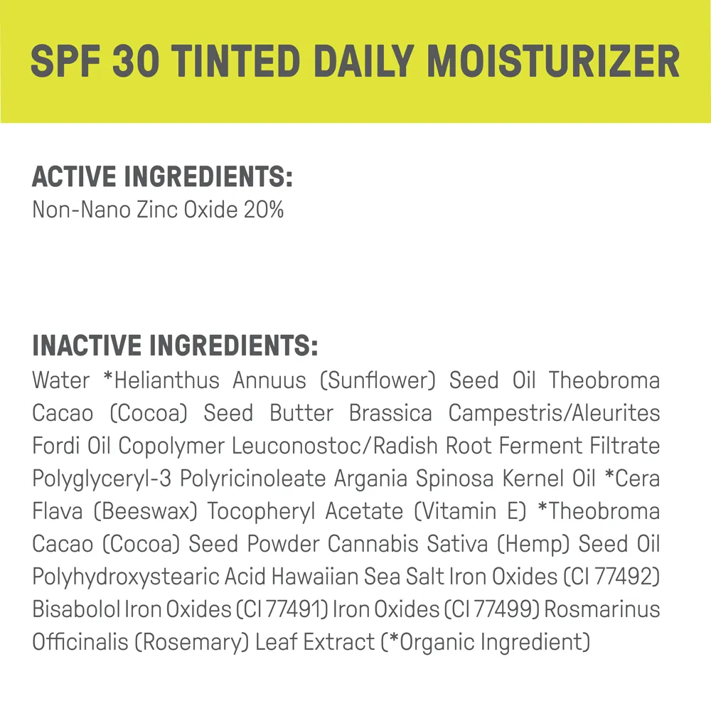 DAILY FACE TINT BIO-RESIN TUBE SPF 30