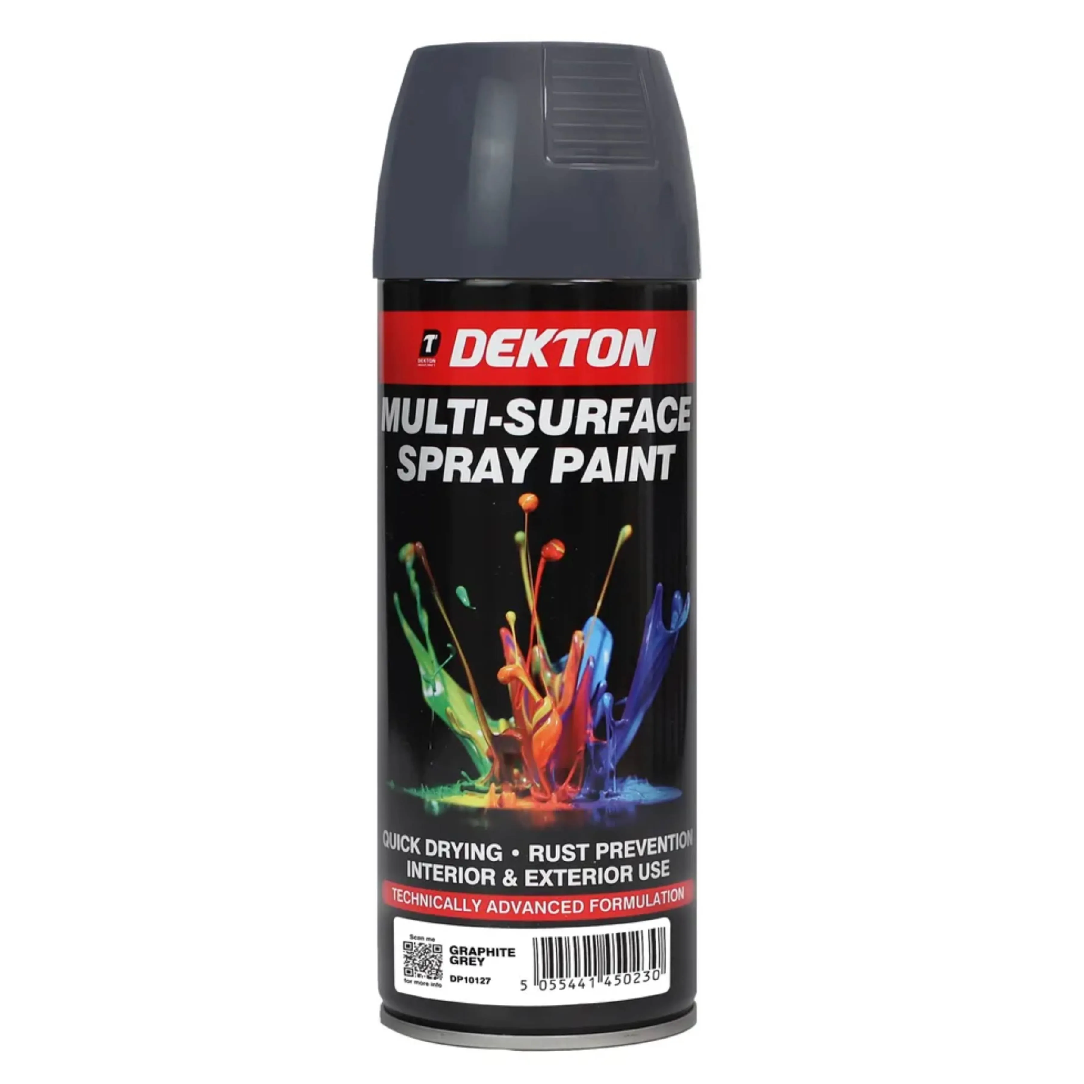 DEKTON 400ml Spray Paint Graphite Grey