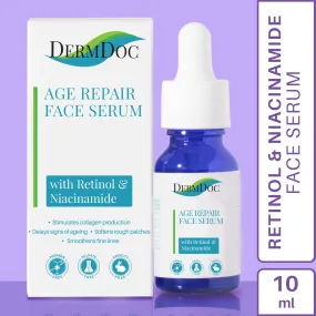 DermDoc Age Repair Face Serum with Retinol & Niacinamide (10 ml) | retinol serum | face serum for all skin type | anti aging serum | night face serum | anti ageing face serum