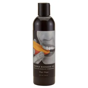 Earthly Body Edible Massage Oil - Mango, 8oz/236ml