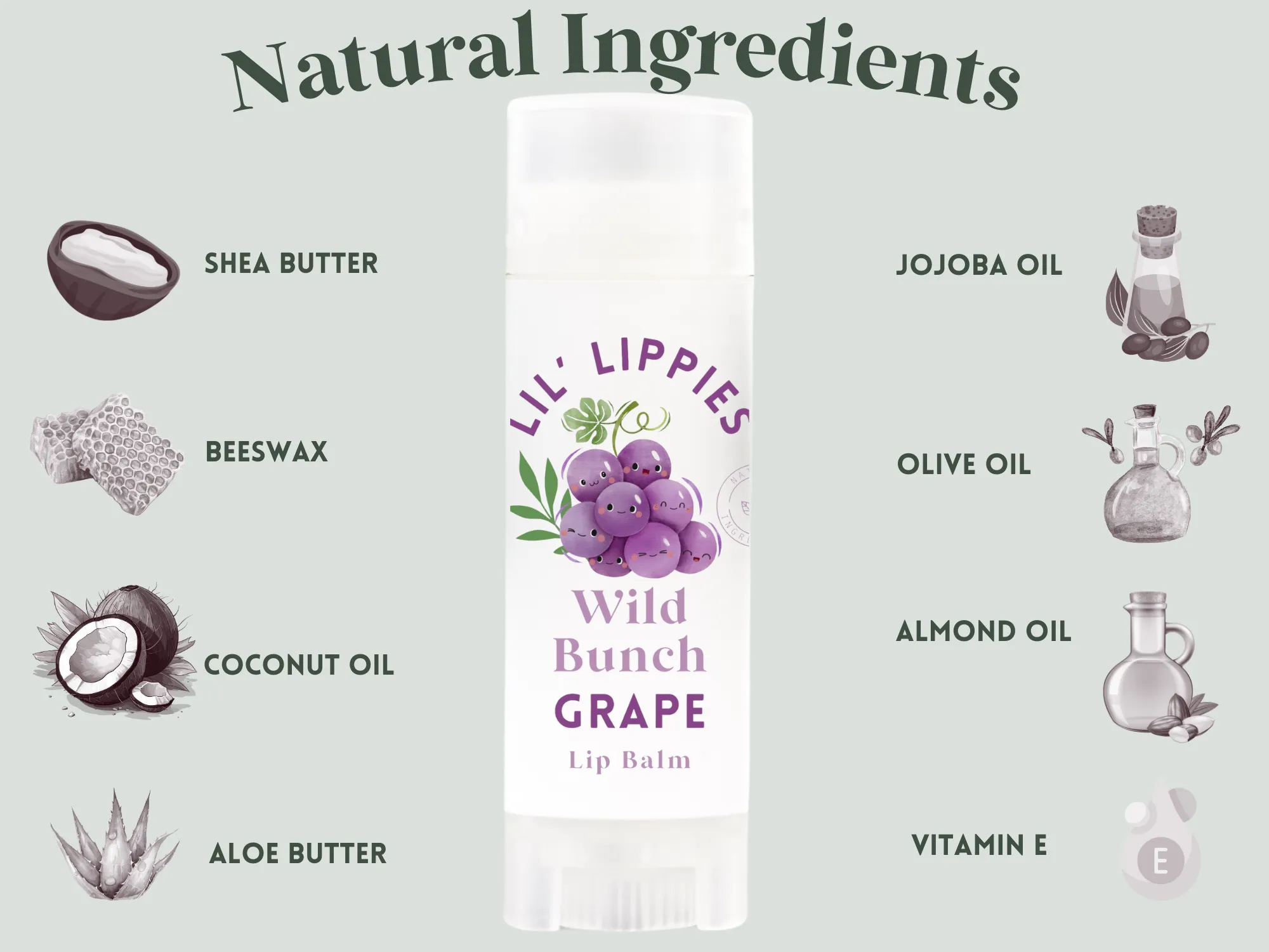 Grape Lip Balm - Lil' Lippies Kids