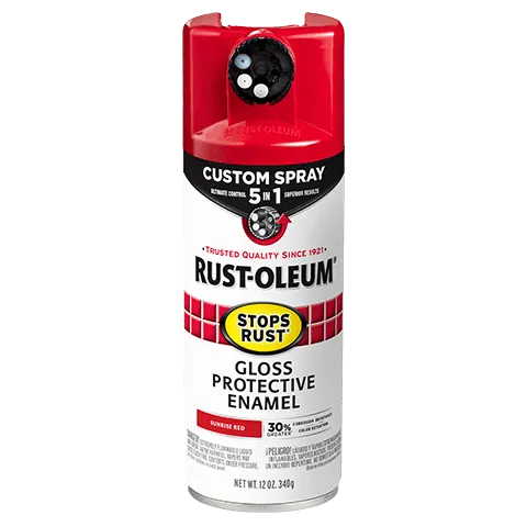 Rust-Oleum® Stops Rust® Protective Enamel with Custom Spray 5-in-1 - 6 Count