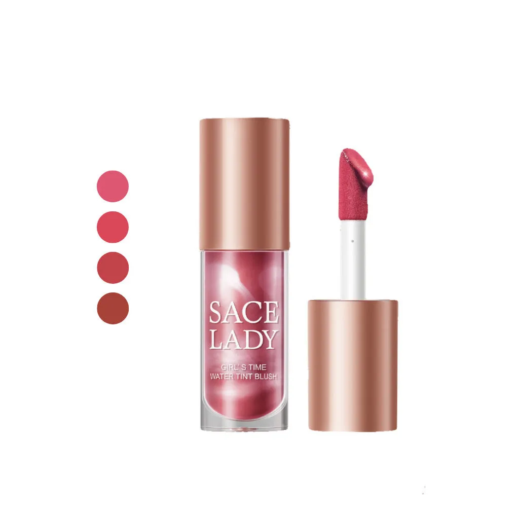 SACE LADY Water Tint Blush – Natural Fresh Look, Long-Lasting, Multi-Use Liquid Blush (Velvet Matte Finish)