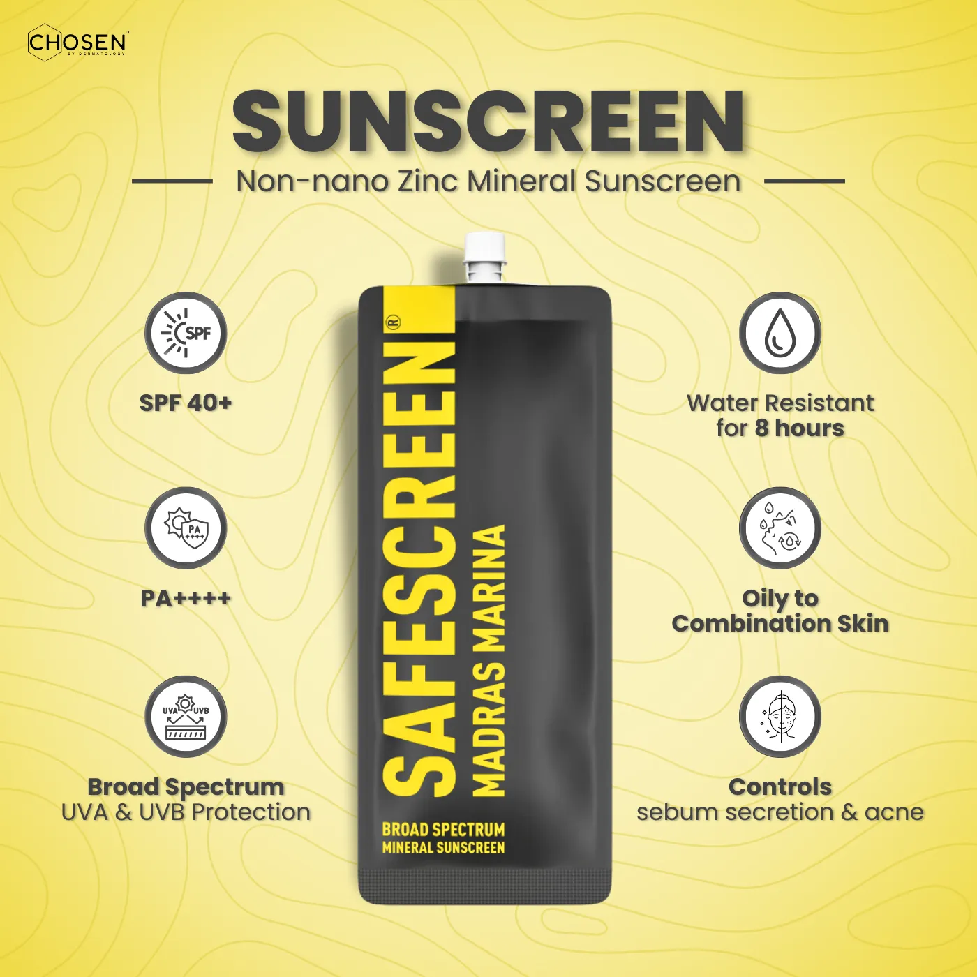 SAFESCREEN® Madras Marina Sunscreen SPF 40 