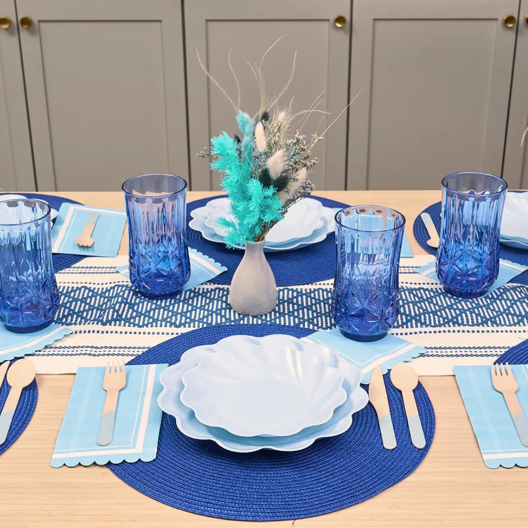 Simply Eco Compostable Dinner Plates in Sky Blue Set/8