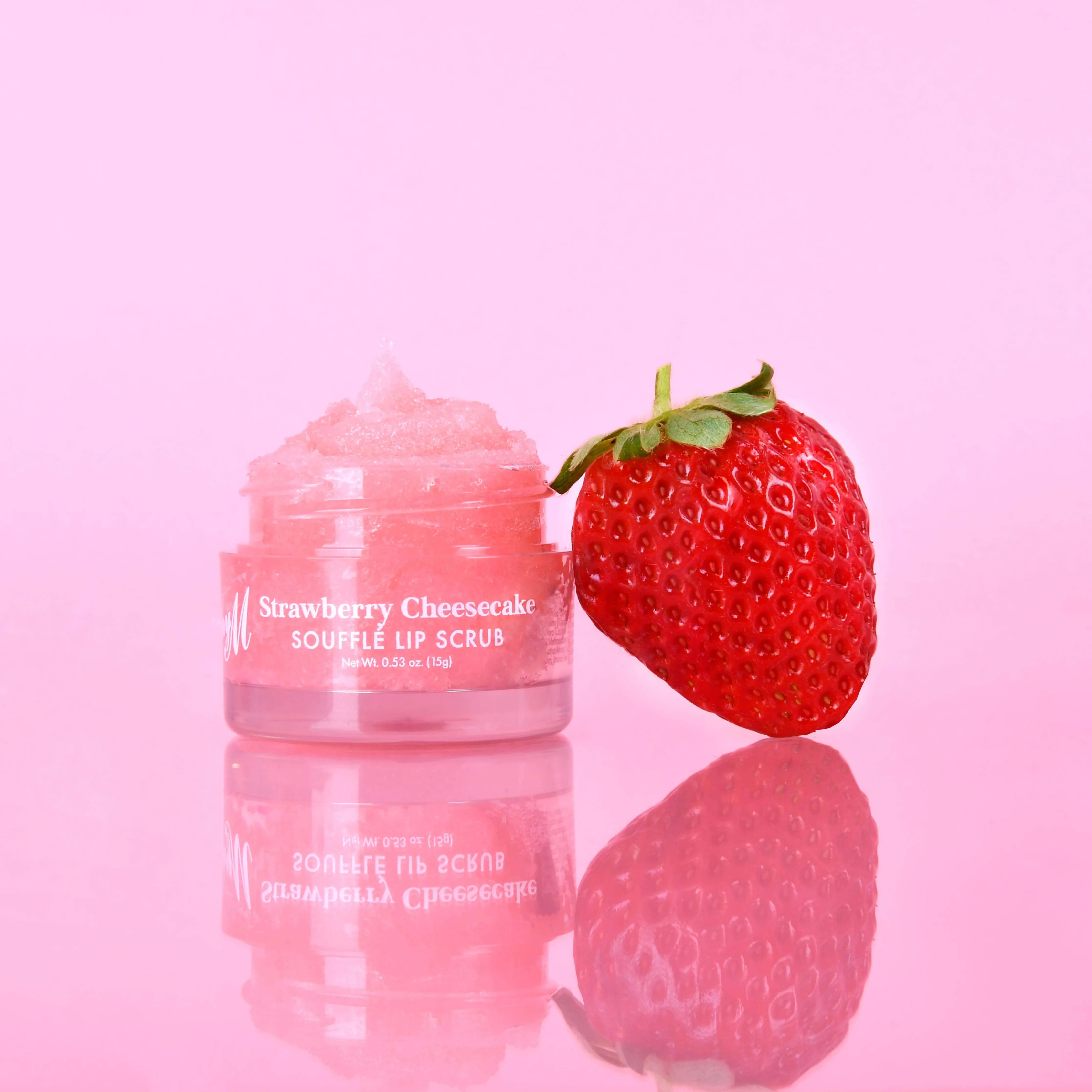 Soufflé Lip Scrub | Strawberry Cheesecake