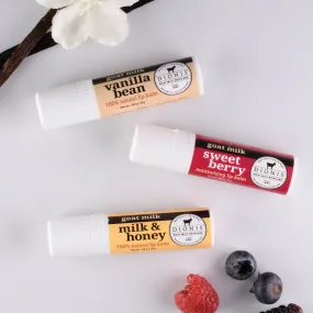 Warm & Sweet Goat Milk Lip Balm, Set of 3